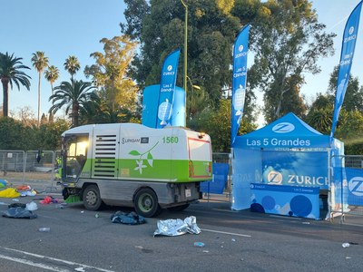 LIPASAM CONTARÁ CON UN DISPOSITIVO DE MÁS DE 80 TRABAJADORES Y 50 VEHÍCULOS PARA VELAR POR LA LIMPIEZA DE LA MARATÓN DE SEVILLA